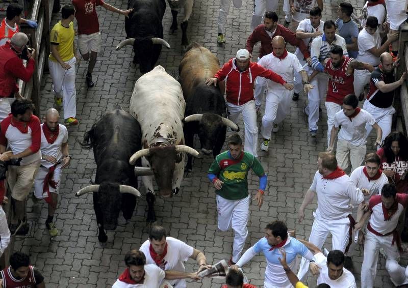 Penúltimo encierro de las fiestas de San Fermín