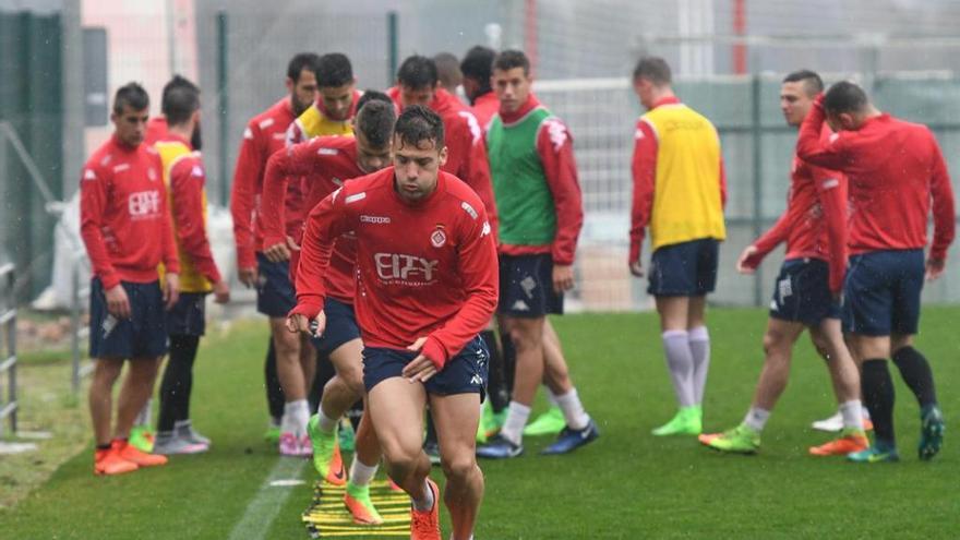 Una imatge del darrer entrenament del Girona FC