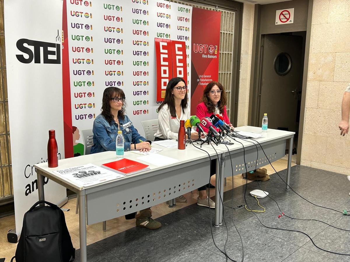 Serra, Tortonda y Ramis, durante la rueda de prensa.