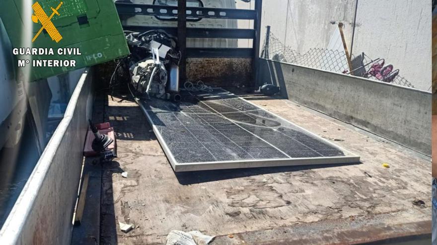 La Guardia Civil esclarece varios robos en plantas fotovoltaicas cometidos en Zaragoza