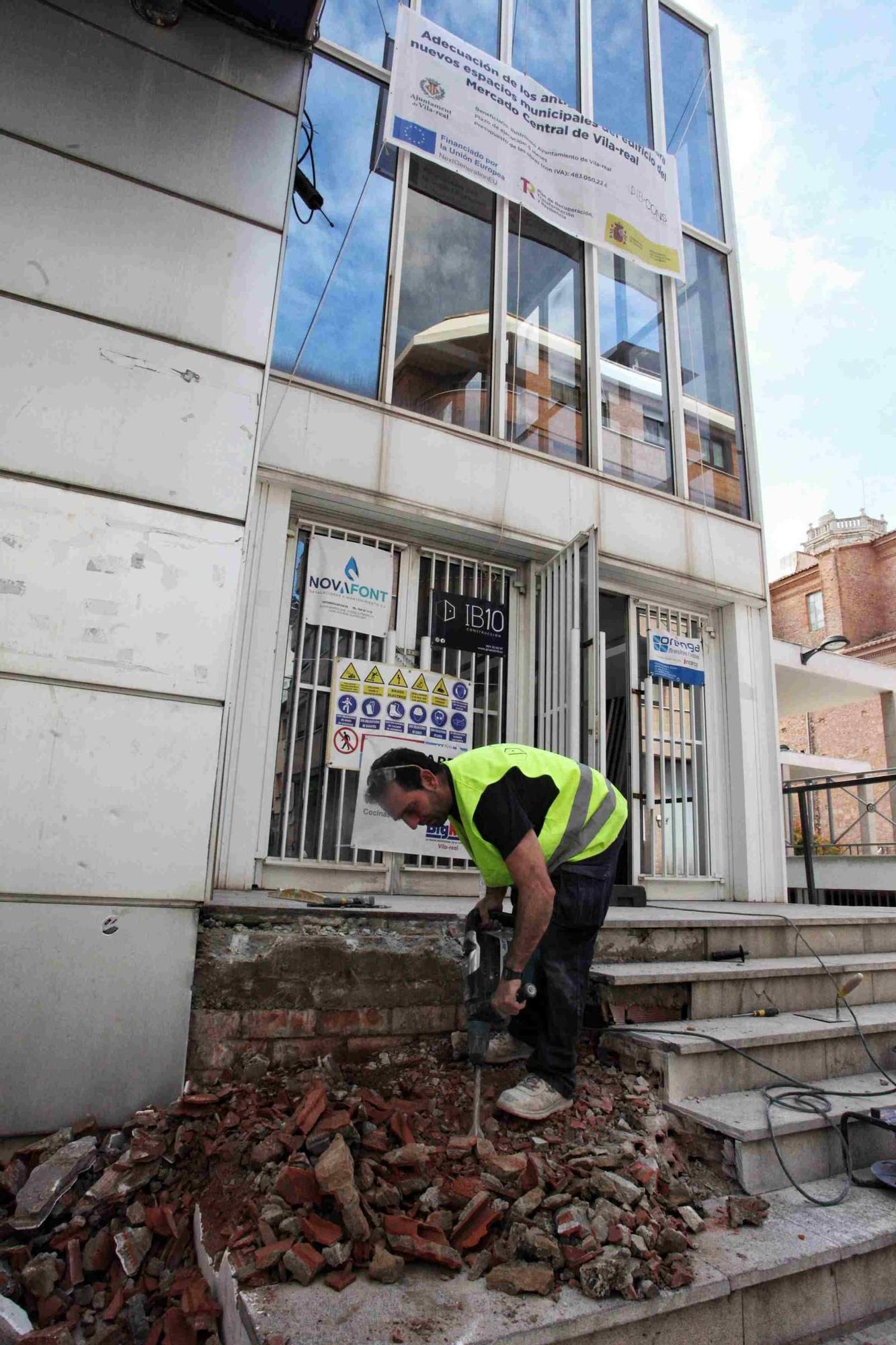 Fotos de las obras de reforma de los antiguos juzgados en Vila-real