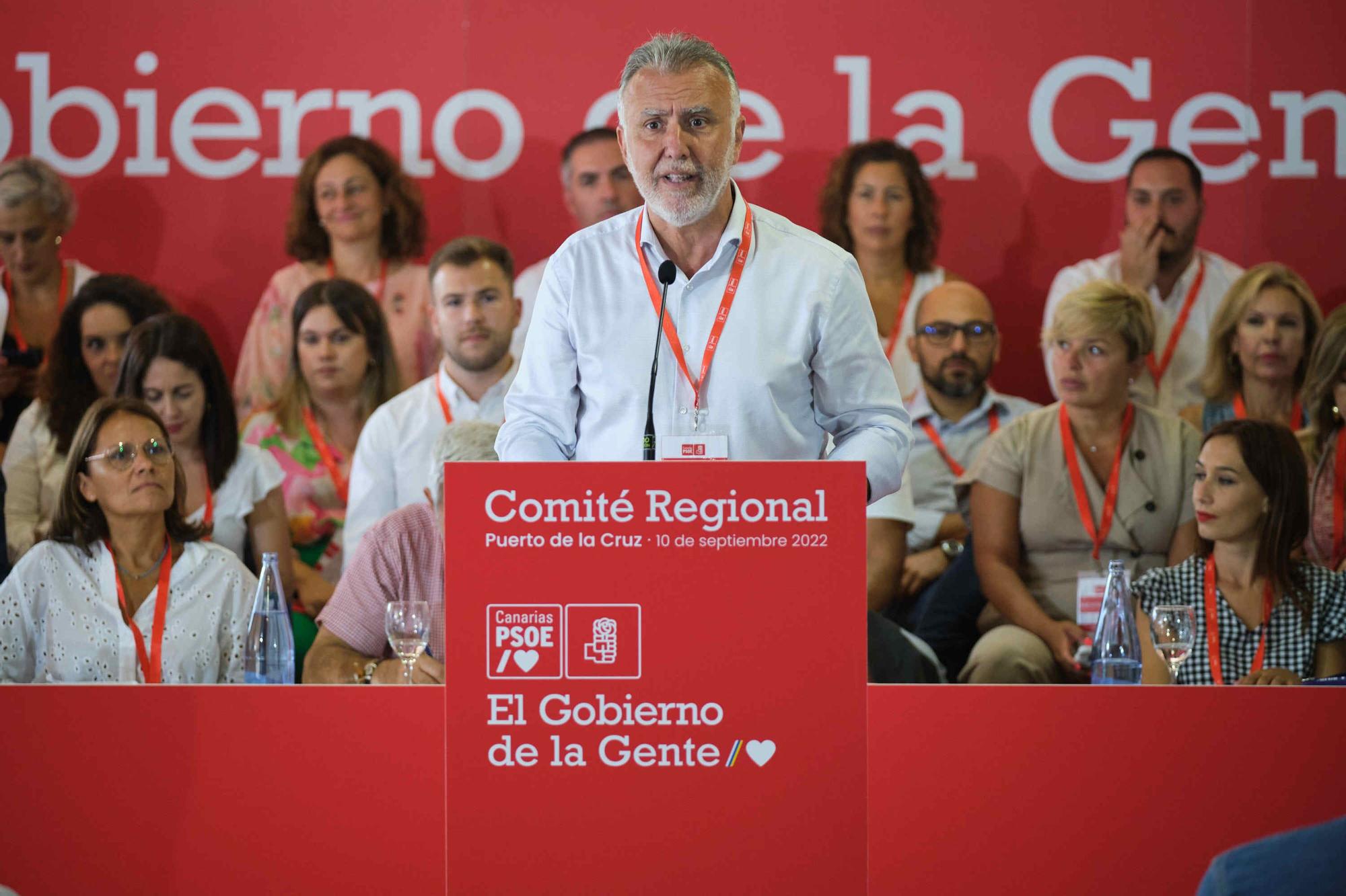 Comité Regional del PSOE de Canarias celebrado en Puerto de la Cruz