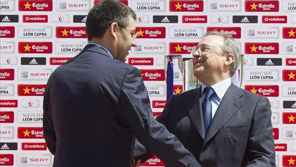 Florentino Pérez aún no ha felicitado a Bartomeu