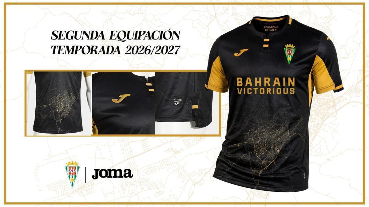 Segunda camiseta del Córdoba CF para la temporada 2026-27.