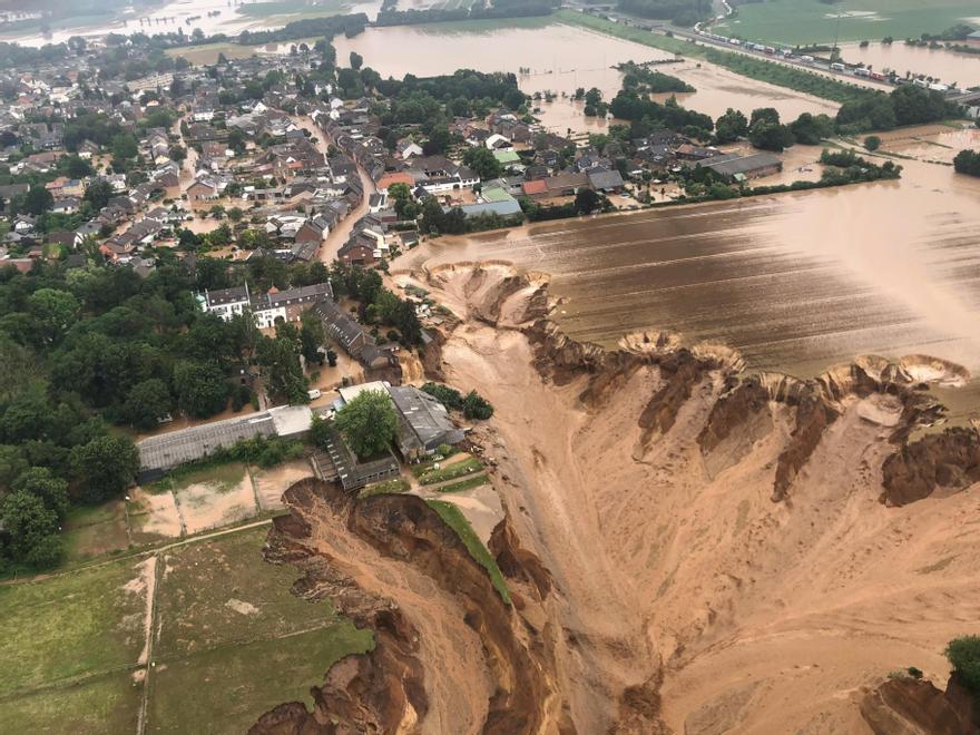 16/7/2021. Una imagen de los daños causados por las graves inundaciones de julio en el estado alemán de Renania del Norte-Westfalia. Las fuertes lluvias dejaron más de 150 muertos en el país.