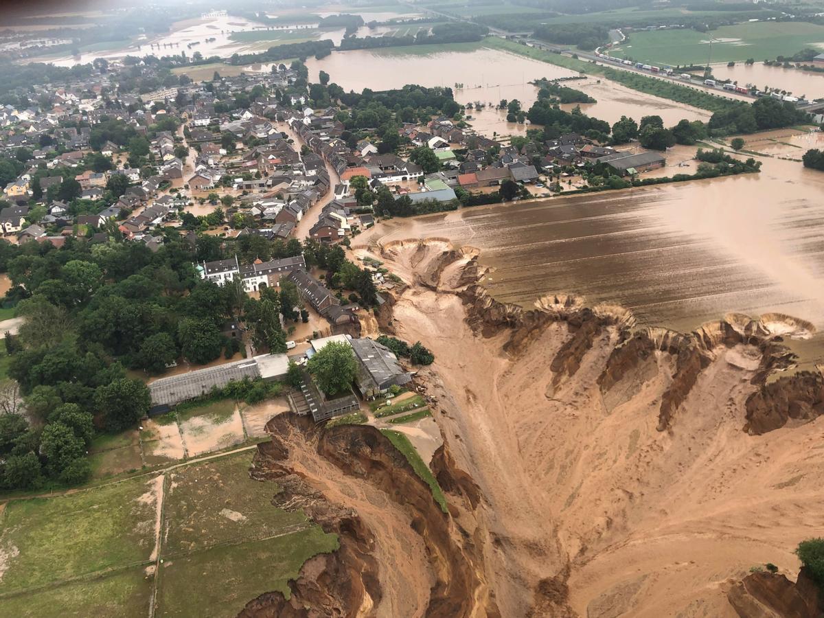 16/7/2021. Una imagen de los daños causados por las graves inundaciones de julio en el estado alemán de Renania del Norte-Westfalia. Las fuertes lluvias dejaron más de 150 muertos en el país.