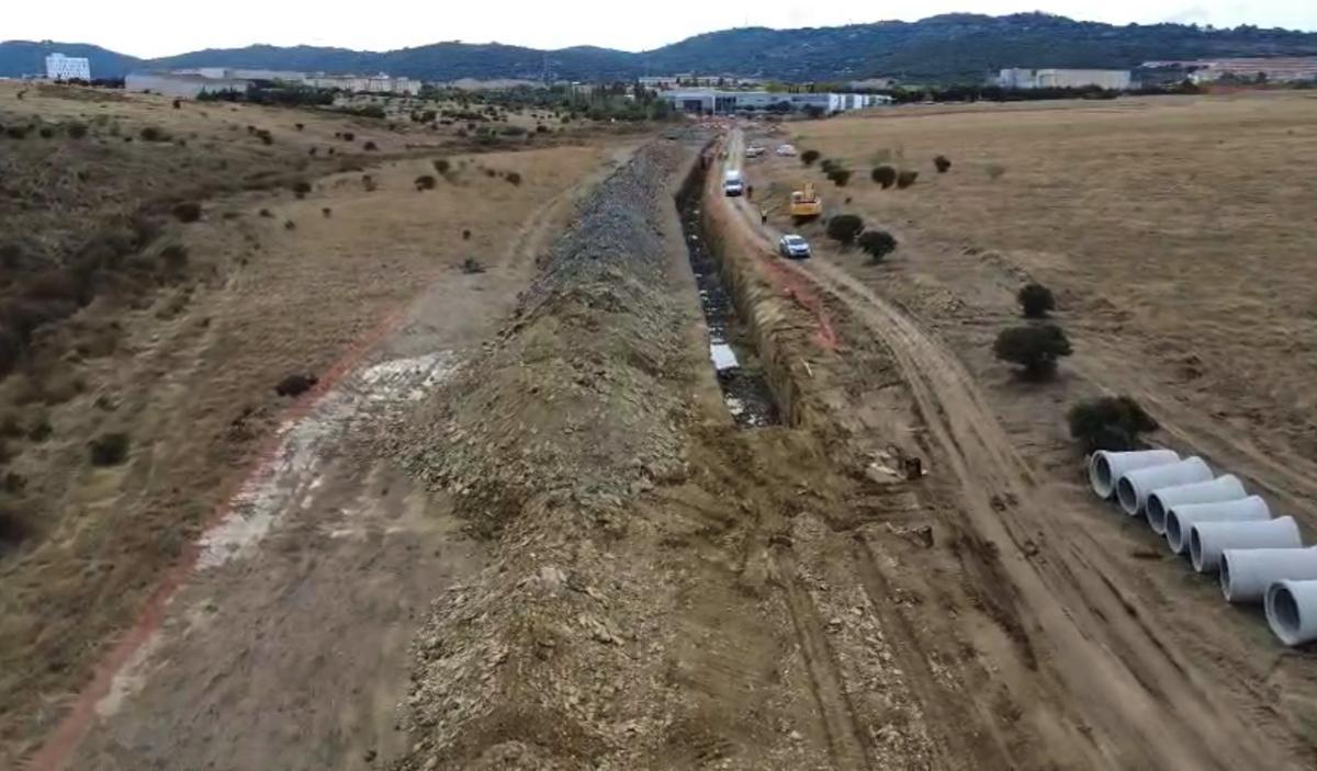 Situación de las obras del Colector Universidad.