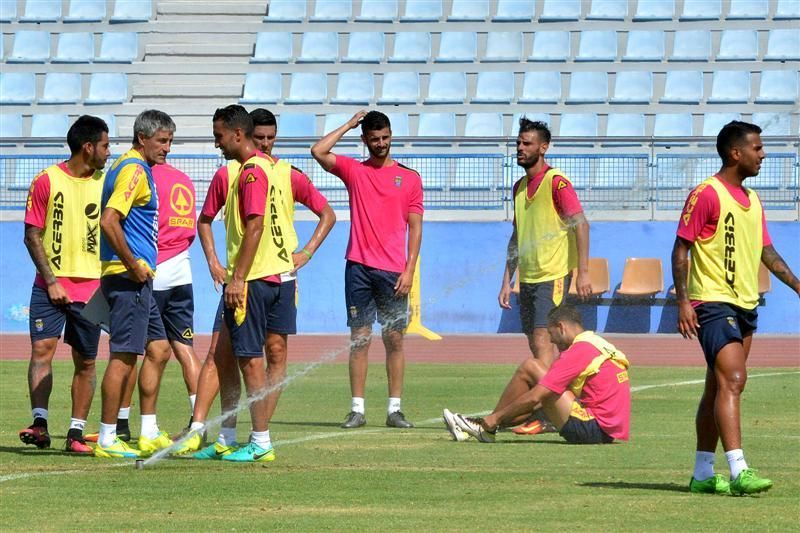 Fase final del entrenamiento de la UD Las Palmas