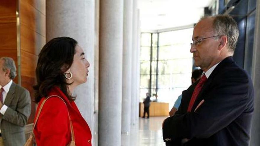 Vicente Magro con la secretaria de Justicia, Patricia Montagud, en una foto de archivo