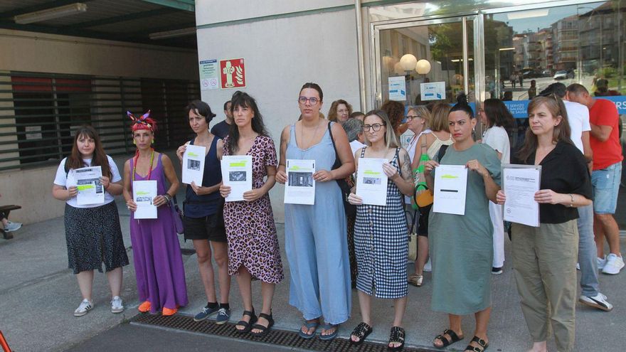 Las embarazadas, las matronas, y colectivos que las apoyan, en el Materno-Infantil.