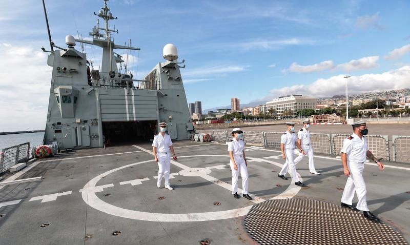 Jornada de puertas abiertas del 'Tornado', buque de acción marítima de la Armada española.