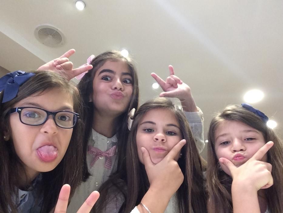 Los selfies de la Bellea infantil y sus damas