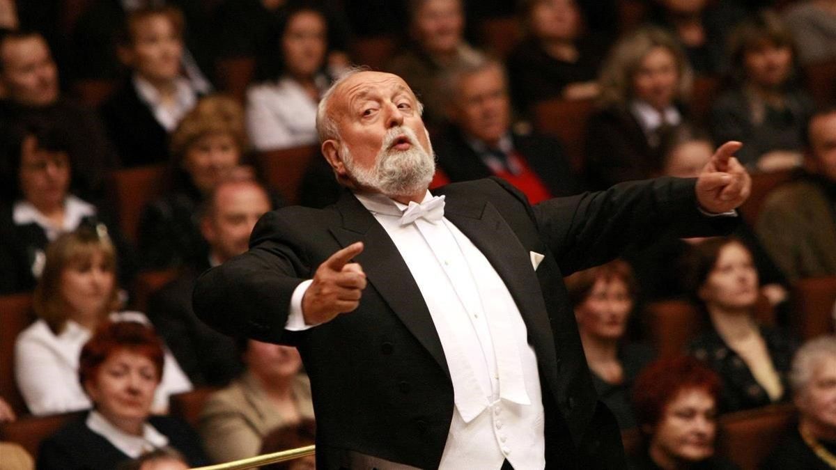 Krzysztof Penderecki, durante un concierto en Lublin.