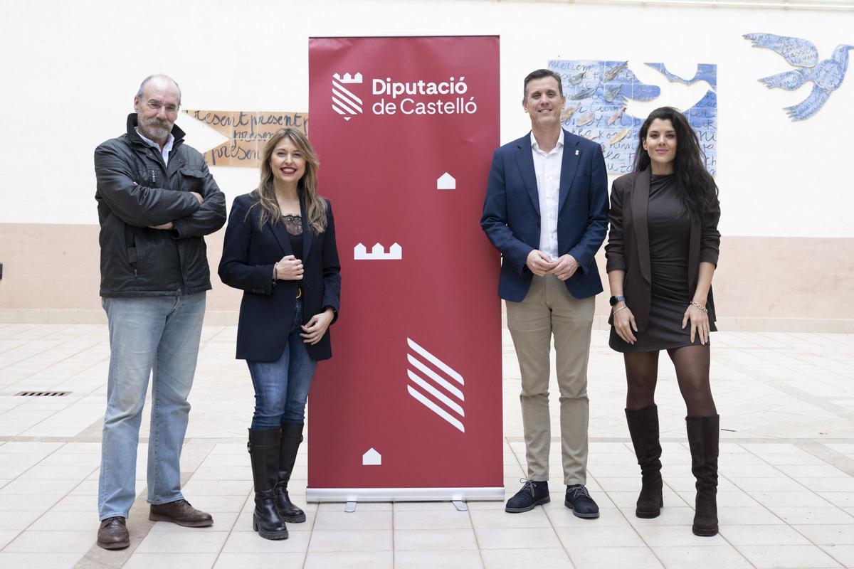 Alfonso Mateo-Sagasta, Sònia Valiente, el diputado de Cultura Alejandro Clausell y Ana Covadonga Castro.