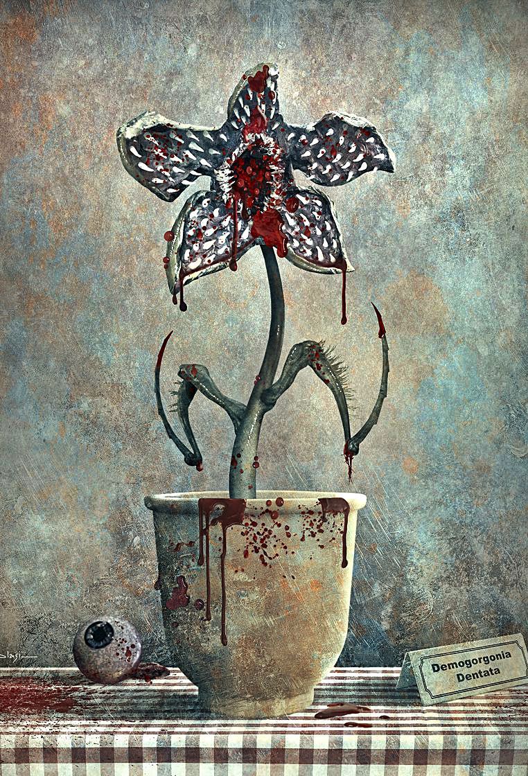 Obra de Blasi inspirada en ‘Stranger Things’.