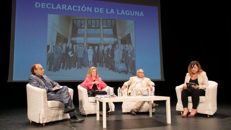 Imágenes del debate sobre la vigencia, 25 años después, de la denominada Declaración de La Laguna, acto incluido como uno de sus grandes ejes temáticos en el marco de Campus América 2019.