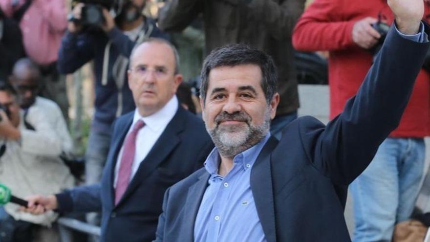 Jordi Sánchez acude a declarar a la Audiencia Nacional.