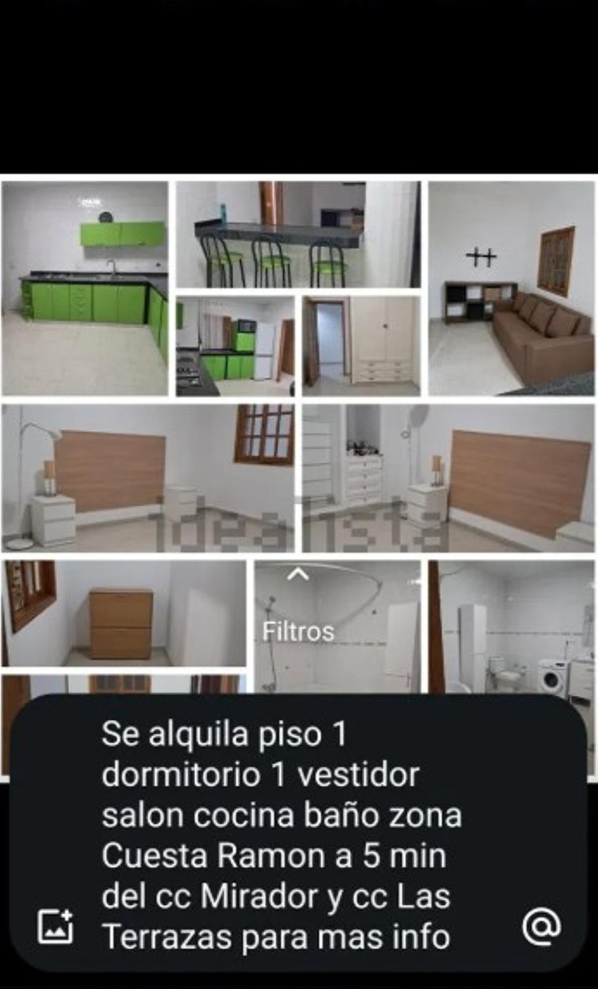 Una captura de WhatsApp en lugar de fotografías