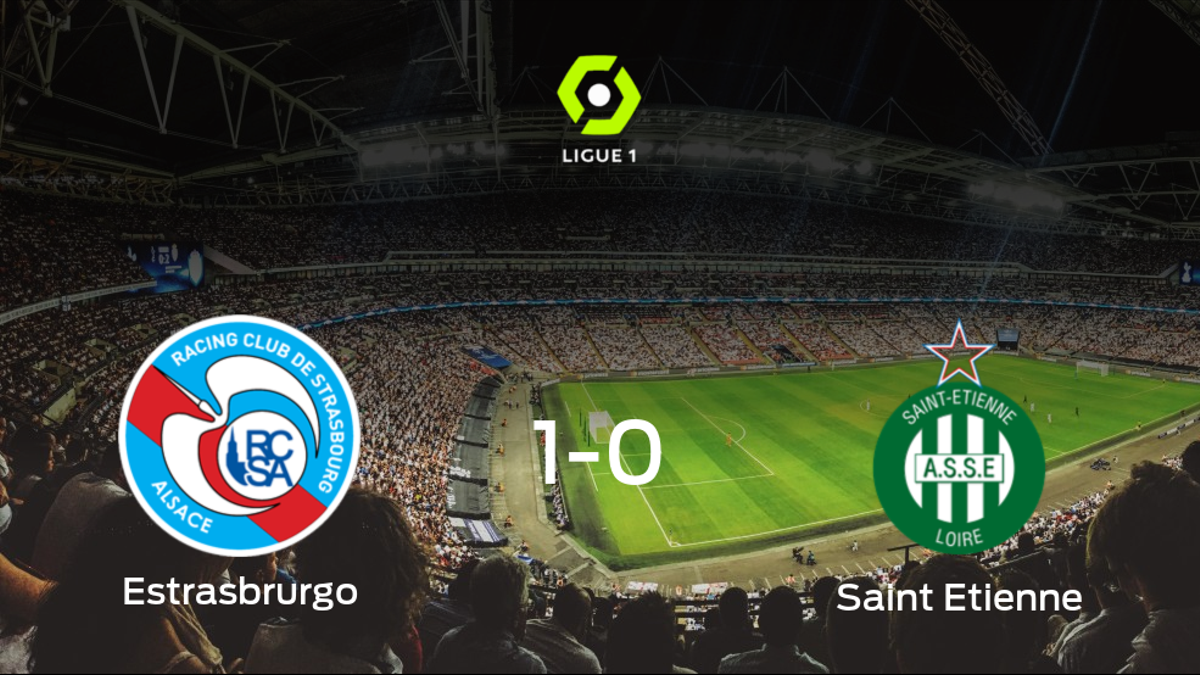 El Racing Estrasburgo gana por la mínima al AS Saint Etienne (1-0)