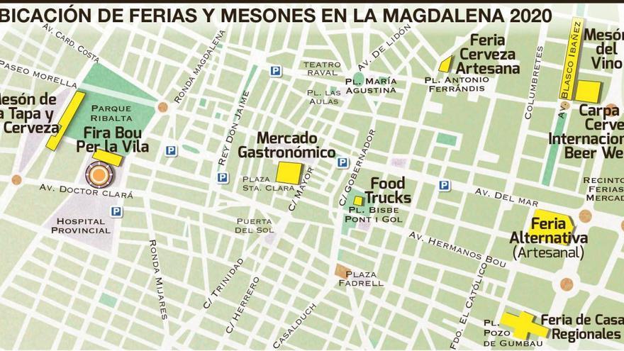 Conoce las ubicaciones de las ferias y mesones para la Magdalena 2020