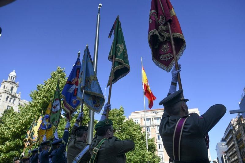 Izado de bandera por el Día de las Fuerzas Armadas