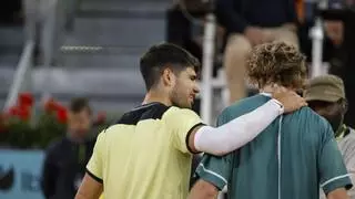 Alcaraz deja huérfano a Madrid tras caer en cuartos de final ante Rublev