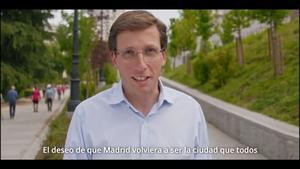 Es nuestro momento, no dejemos que nadie nos lo quite, el vídeo electoral de José Luis Martínez Almeida
