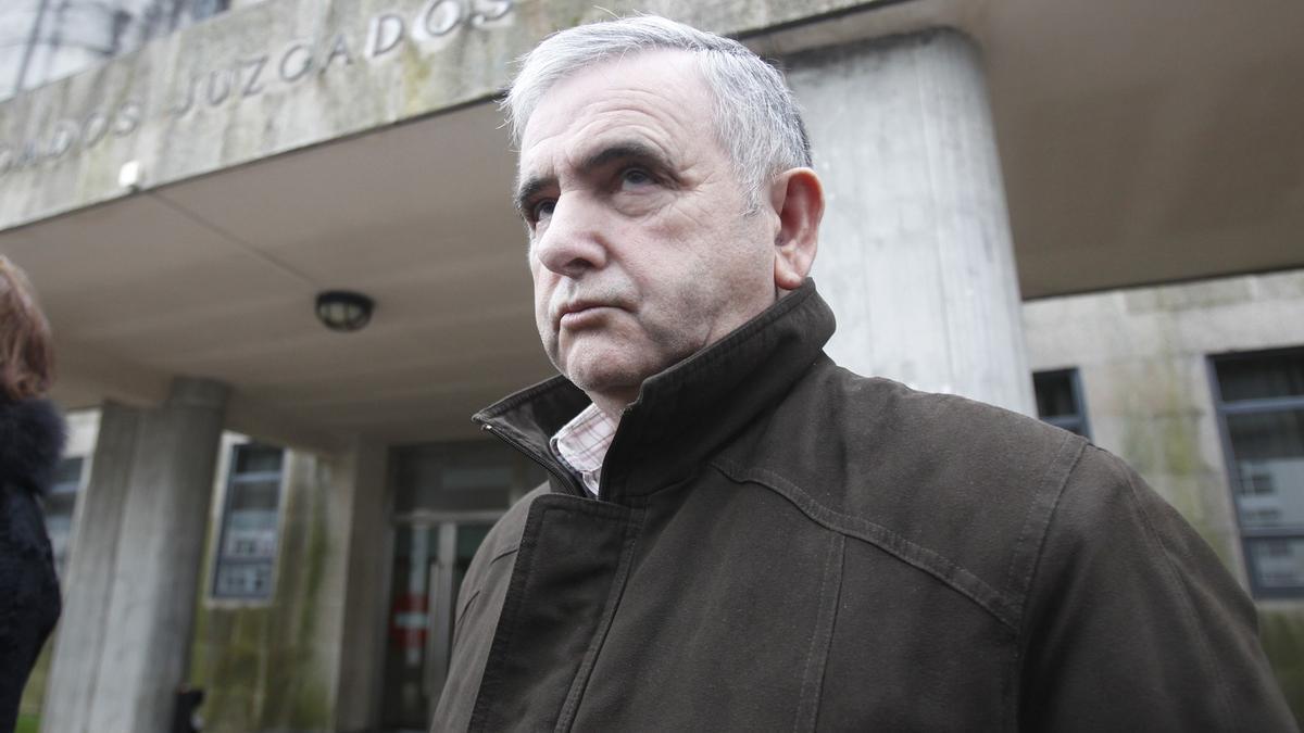 Manuel Fernández Castiñeiras durante el juicio por el robo del ‘Códice Calixtino’.