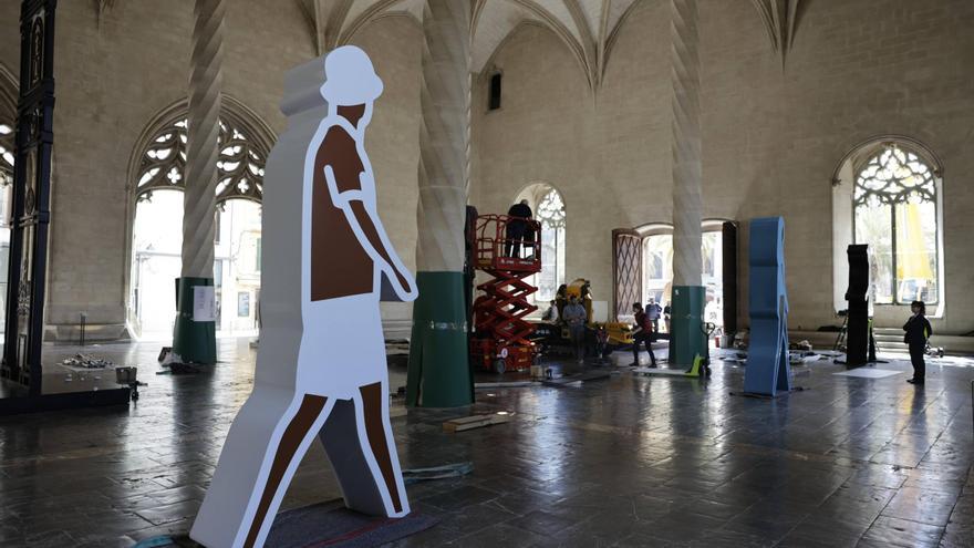 VÍDEO | La Llotja de Palma se prepara para la exposición del artista londinense Julian Opie