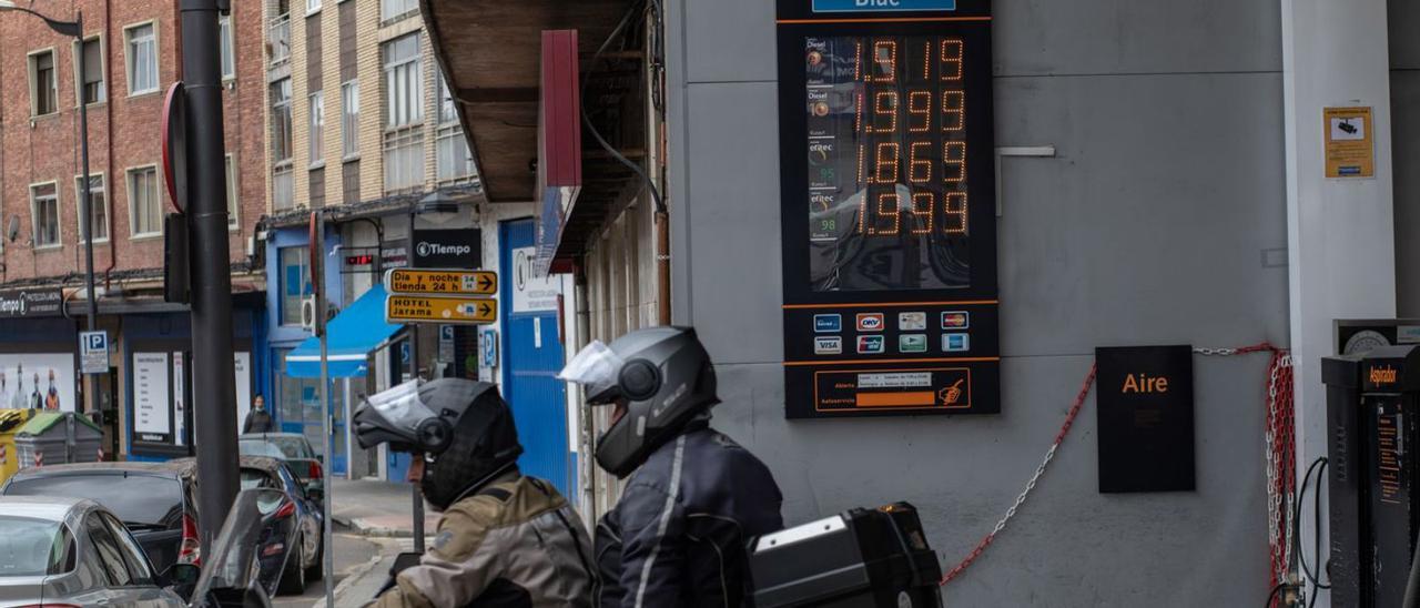 Estación de servicio en Zamora, con precios a punto de superar los dos euros el litro.