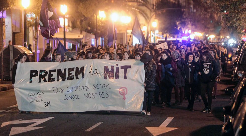 Marcha feminista en València