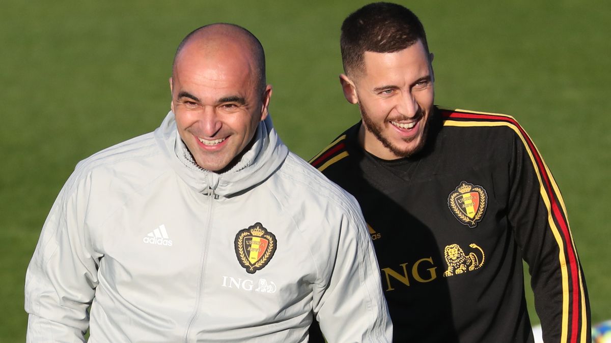 Roberto Martínez es optimista con Hazard