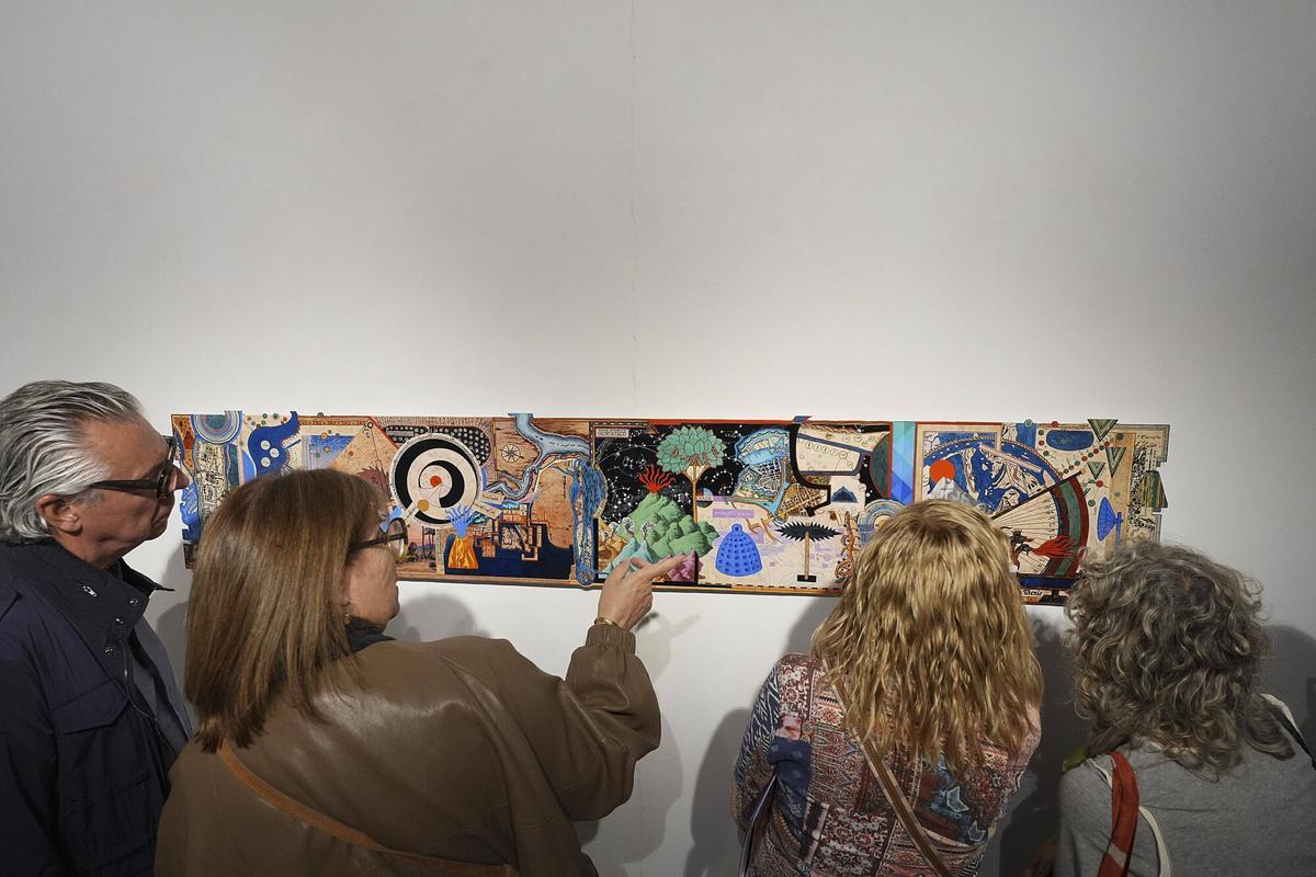 Les imatges de la presentació de l'exposició ed Manel Bayo i Evdokim Perevalsky, a la Fundació Valvi