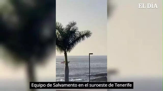 Equipo de Salvamento Marítimo en el suroeste de Tenerife