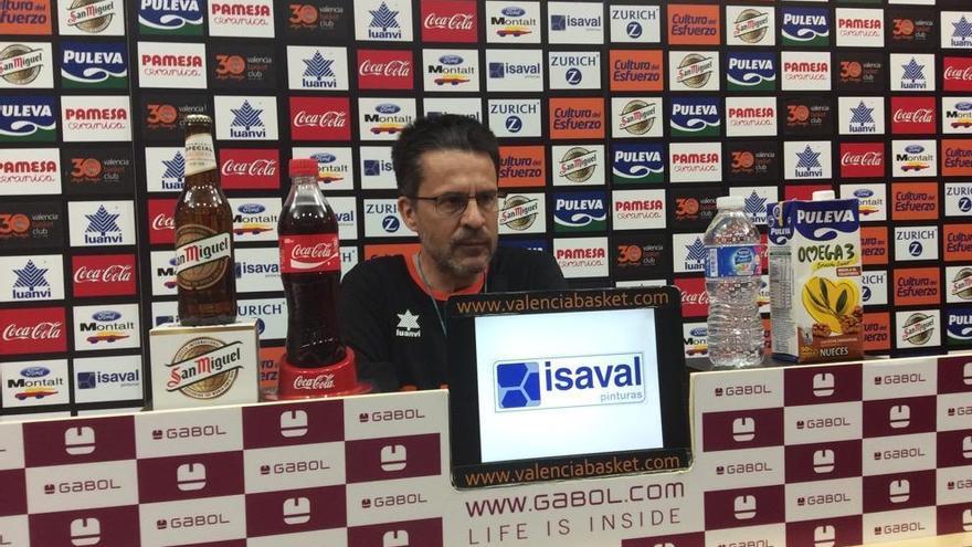 Pedro Martínez, en la rueda de prensa de este martes.