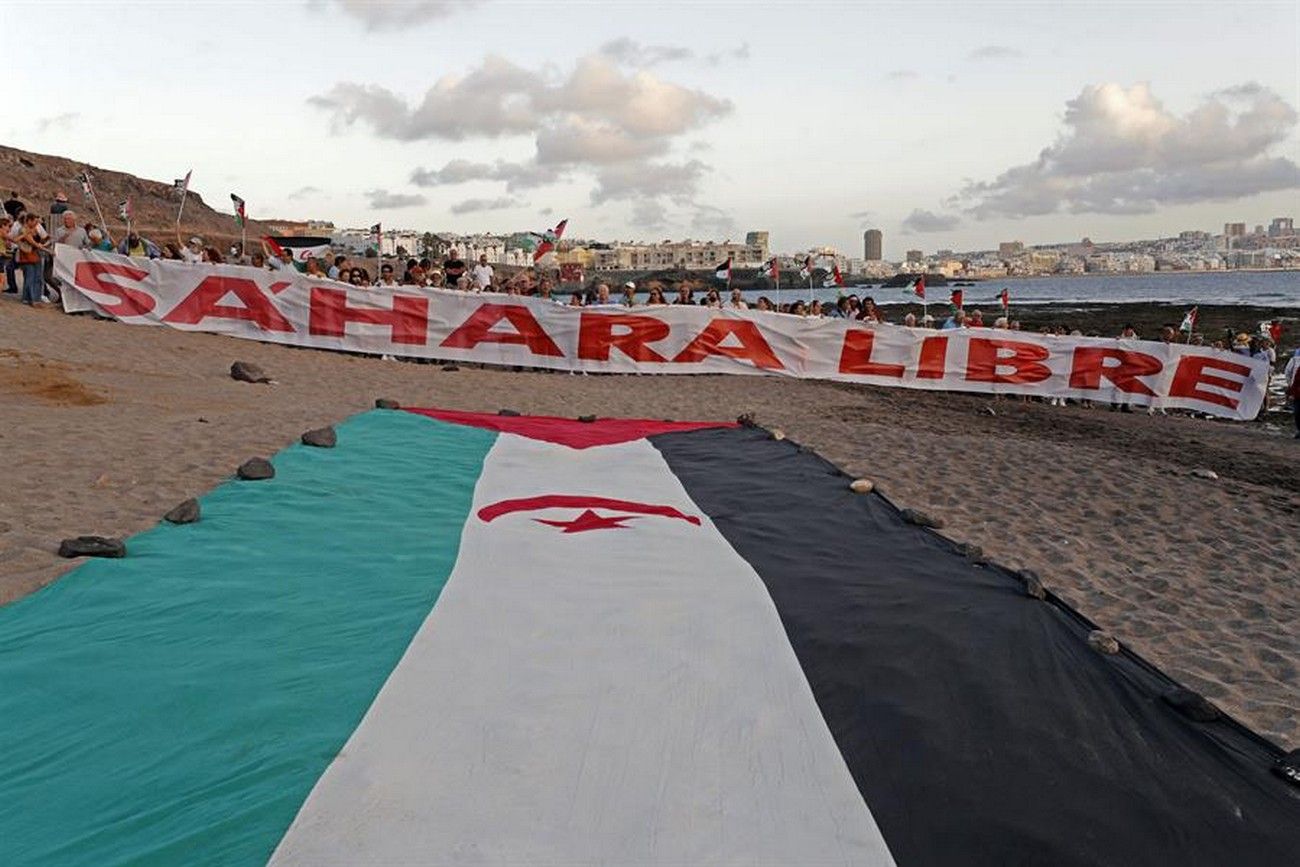 Protesta en El Confital por un Sáhara Libre