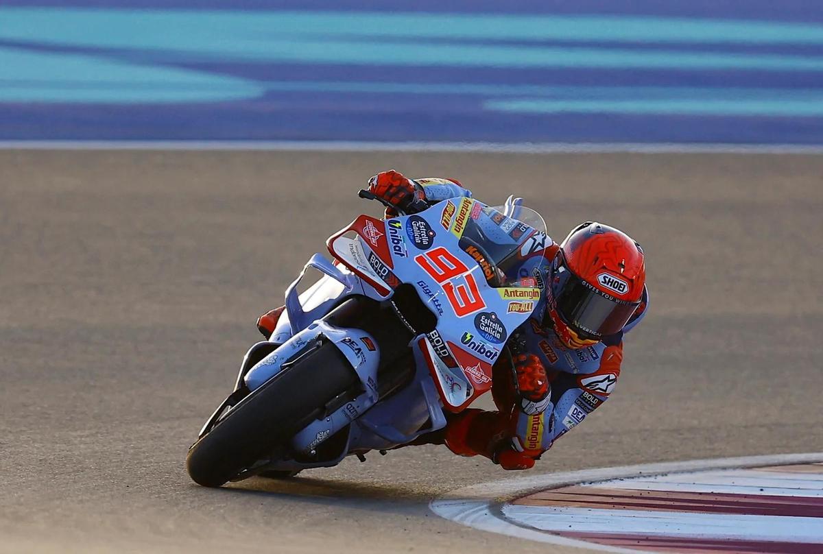 Marc Márquez rodando con la Ducati del Gresini en Lusail