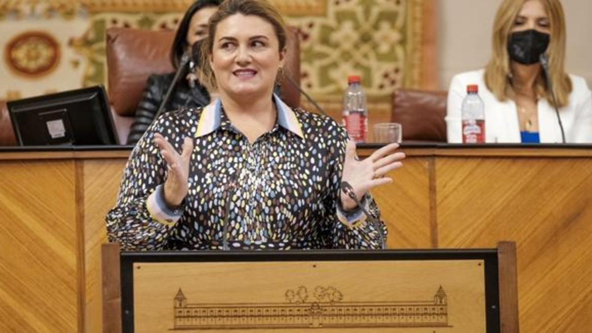 Carlota Corredera en el Parlamento de Andalucía