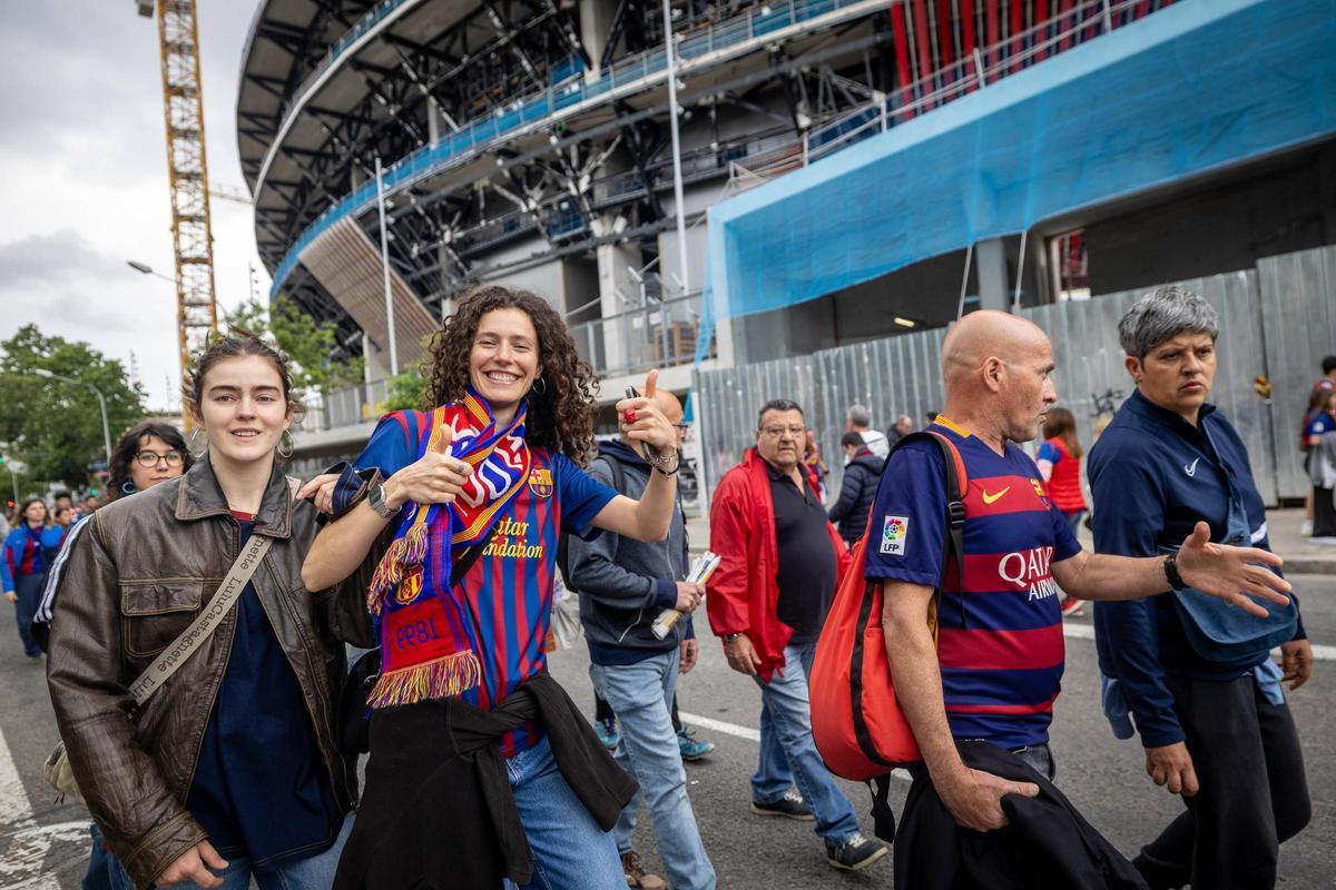 Así está el Camp Nou antes del decisivo partido del Barça femenino contra el Bayern
