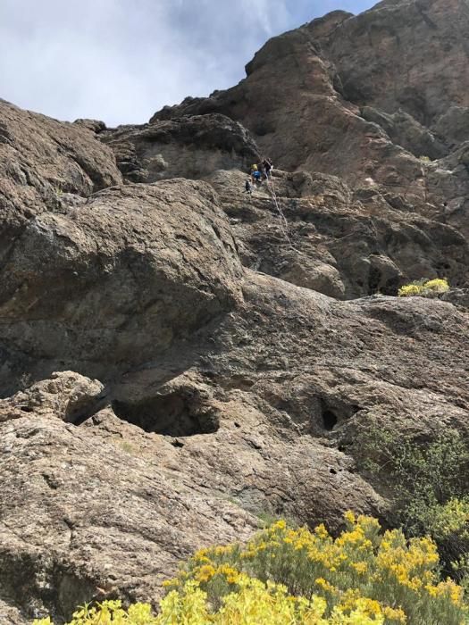 Rescate de un escalador en Gran Canaria