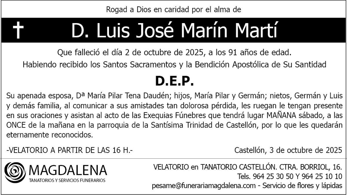 D. Luis José Marín Martí