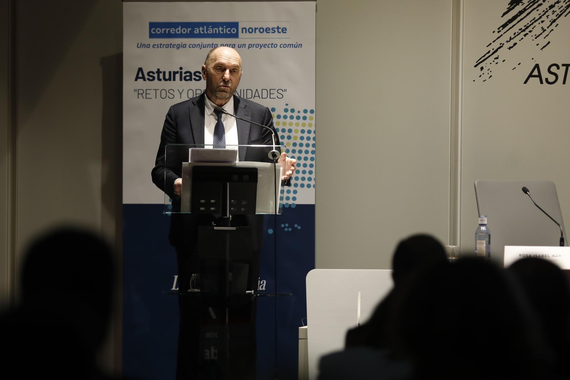 Jornada sobre el Corredor Atlántico celebrada en el Club Prensa Asturiana