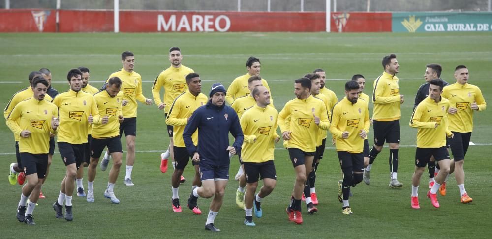 Entrenamiento del Sporting