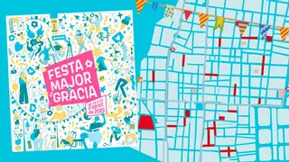 Mapa de las calles adornadas de las fiestas de Gràcia 2025 de Barcelona