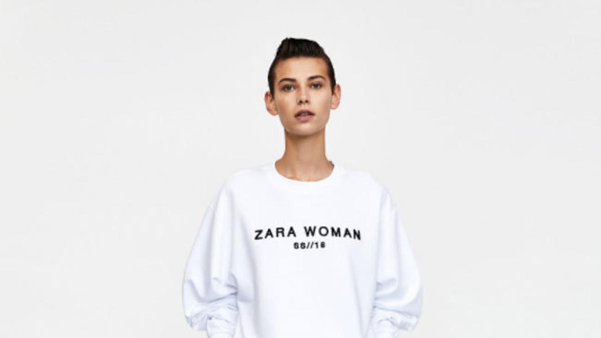 Sudadera con logo de Zara Woman
