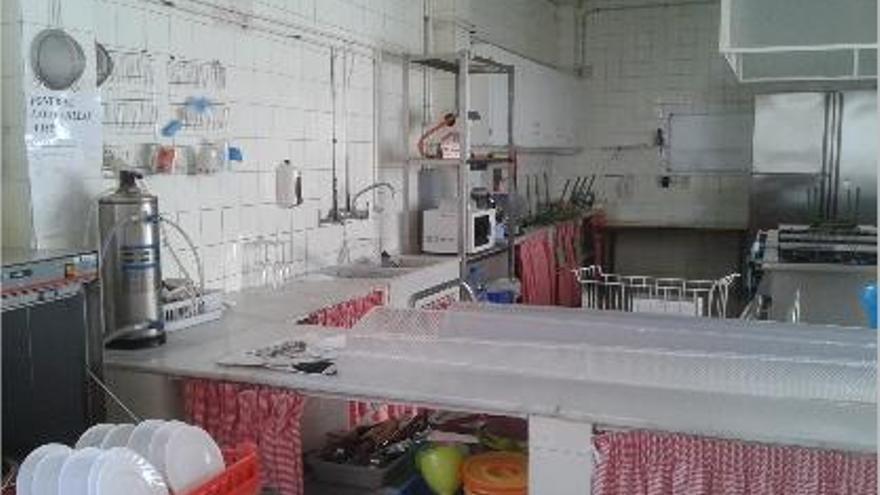 La cocina de la escuela infantil San José, sin gas desde ayer miércoles.