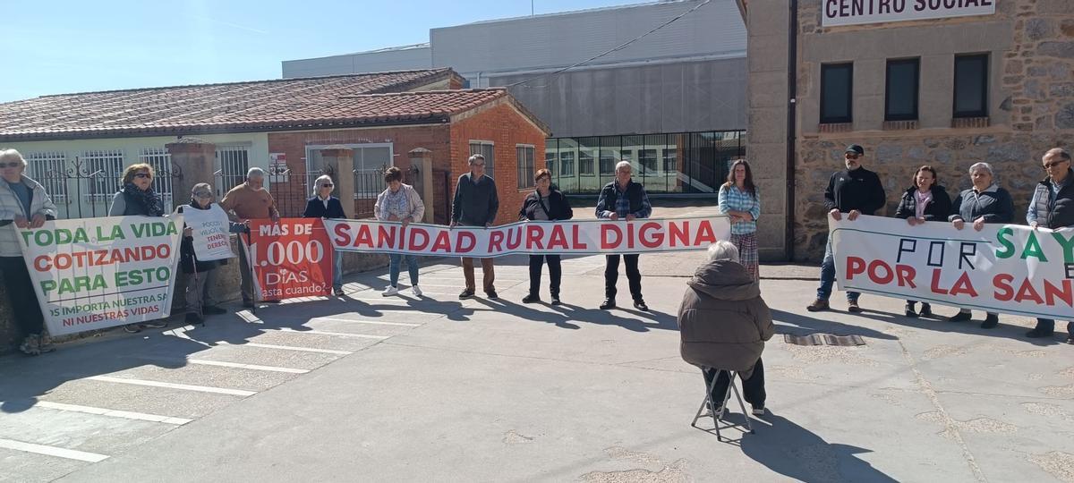 Concentración 211 por la sanidad en Sayago
