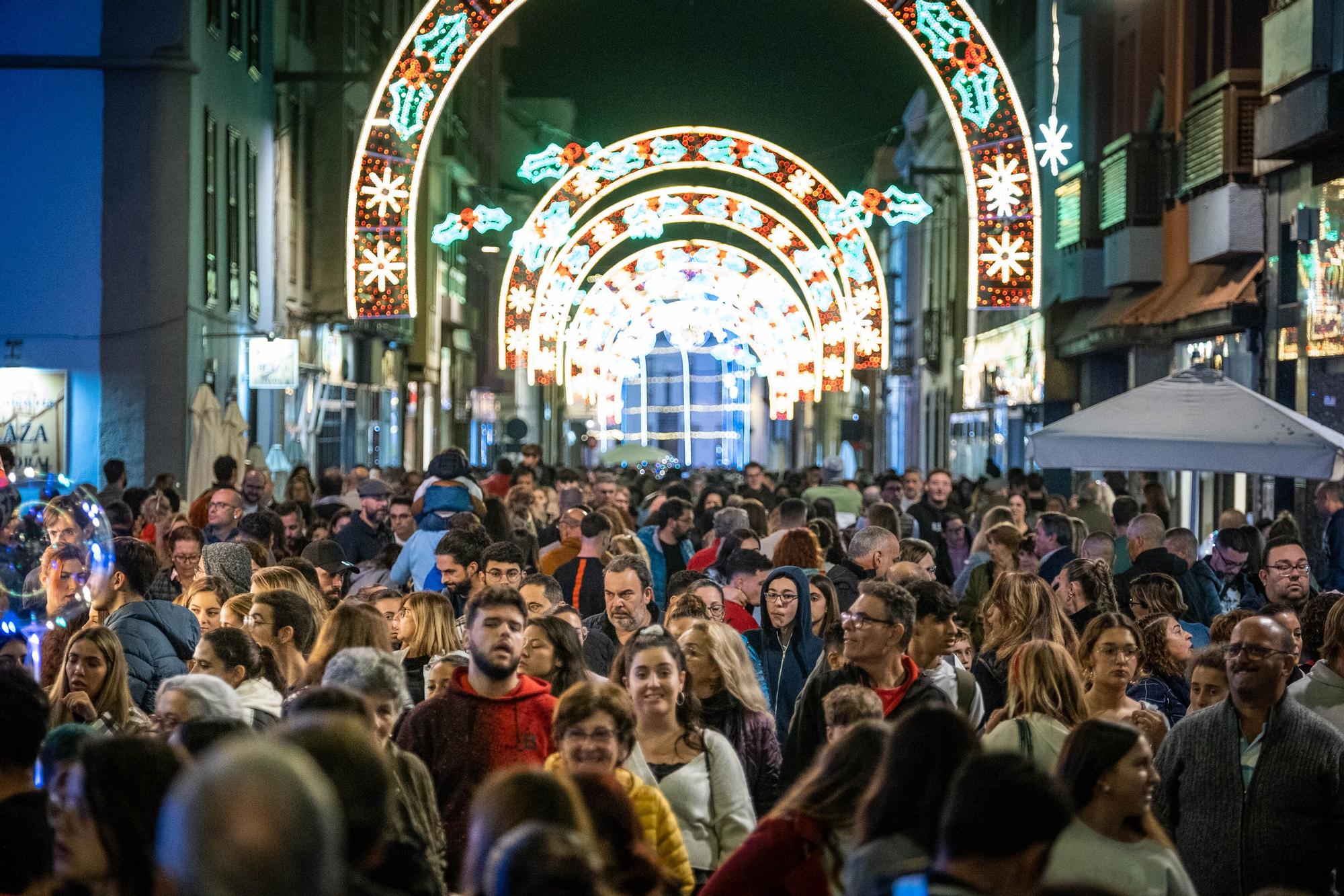 Encendido del alumbrado navideño de La Laguna