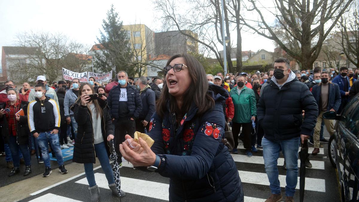 Una de las protestas contra la Consellería do Mar.