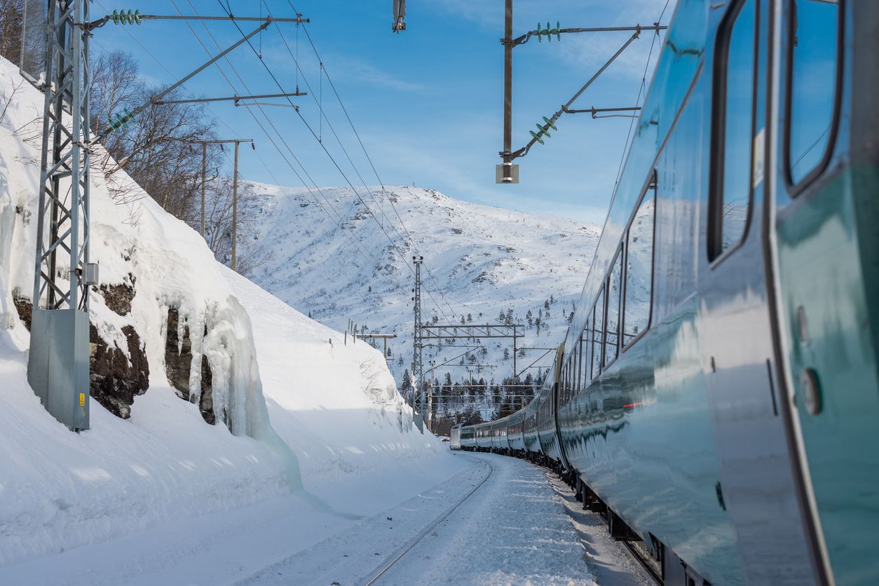 Gestionados por la compañía ferroviaria estatal Vy, los trenes noruegos son un ejemplo de sostenibilidad